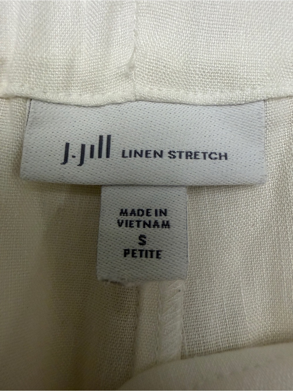 J Jill Linen stretch pant - size small petite - white - Picture 4 of 10